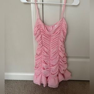 pink Lucy in the Sky Bodycon dress, Size small, Ruched